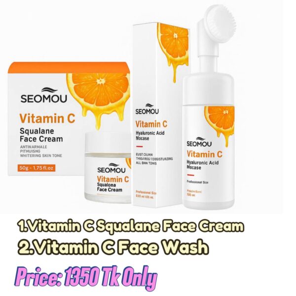 VITAMIN C SQUALANE FACE CREAM AND FACE WASH
